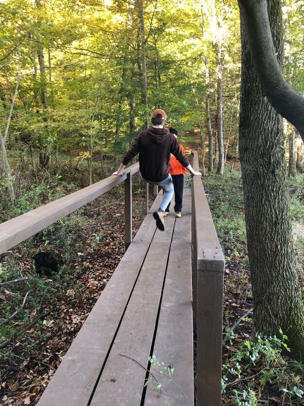 Boy Scouts exploring the great outdoors with Tay House Troop 19